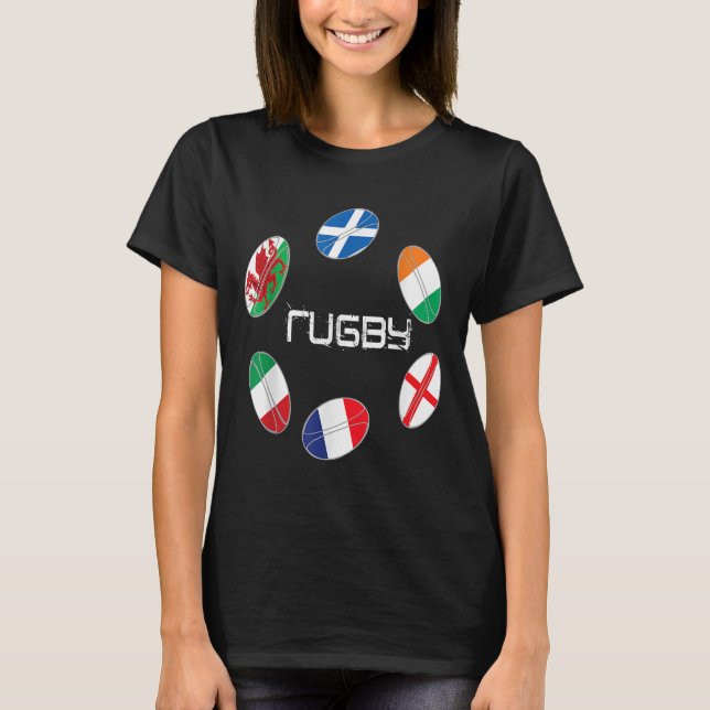 T-shirt 6 nations rugby (Devant)