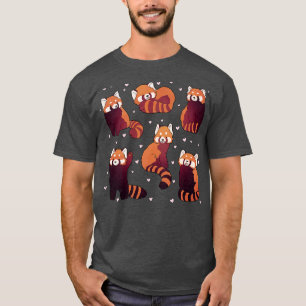 T-shirt 6 Rouge panda stickers pack mignon illustration 1