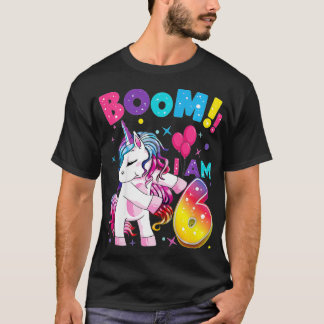 T-shirt 6 Years Old Unicorn Flossing