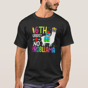T-shirt 6e année No Prob Llama Retour à l'école Premier jo