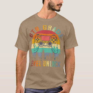 T-shirt 6e année Retour à l'école 6e année Niveau déverrou