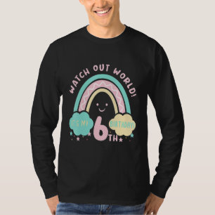T-shirt 6e anniversaire 6 ans Anniversaire Enfants Attenti