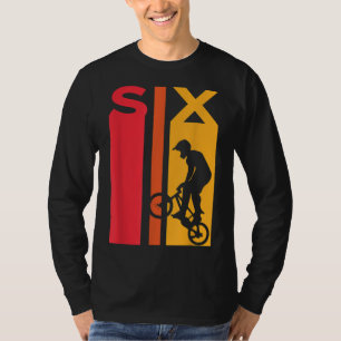 T-shirt 6e anniversaire 6 ans Bmx Vélo Lover B jour