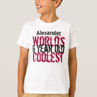 6e anniversaire cadeau World's Coolle 6 année Garç