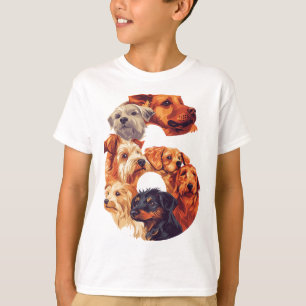 T-shirt 6e anniversaire Chien Chien Chiot Thème 6 ans Garç
