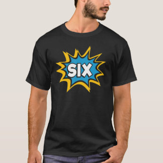 T-shirt 6e anniversaire de garçon ou de fille, 6 ans, Turi