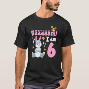 T-shirt 6e anniversaire Rabbit Thématique Anniversaire fêt