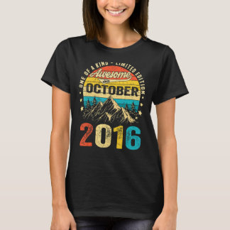 T-shirt 6e anniversaire stupéfiant depuis octobre 2016 6 a