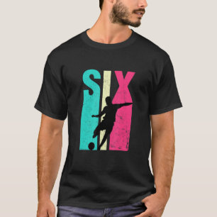 T-shirt 6e Birthday Retro Soccer