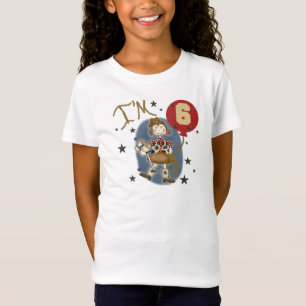 T-Shirt 6ème Anniversaire de cow-girl