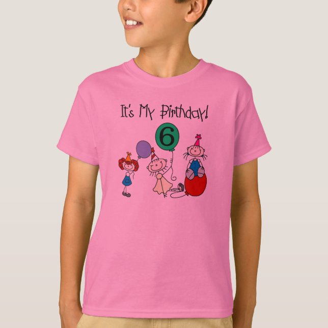 T-shirt 6ème Le bâton badine la partie (Devant)