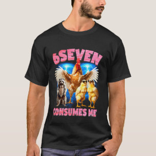 T-shirt 6Seven Me Consume Absurd Meme Chicken Raton Laveur