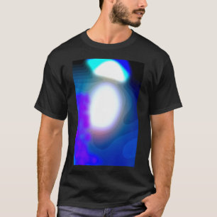 T-shirt 7003 Art Abstrait Bleu Et Violet Exposé