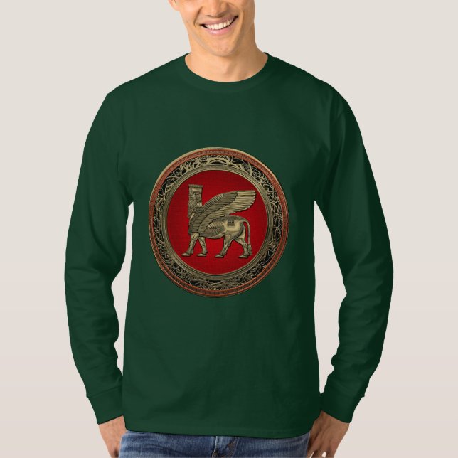 T-shirt [700] Taureau ailé assyrien - Lamassu d'or (Devant)