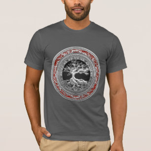 T-shirt [700] Trésor : Arbre de la vie celtique [argent]