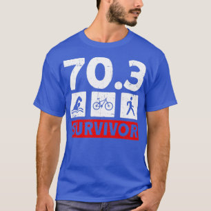 T-shirt 703 Triathlète d'entraînement de demi-triathlon de