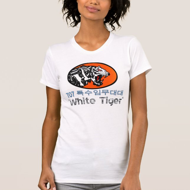 T-shirt 707th SMB "tigre blanc " (Devant)