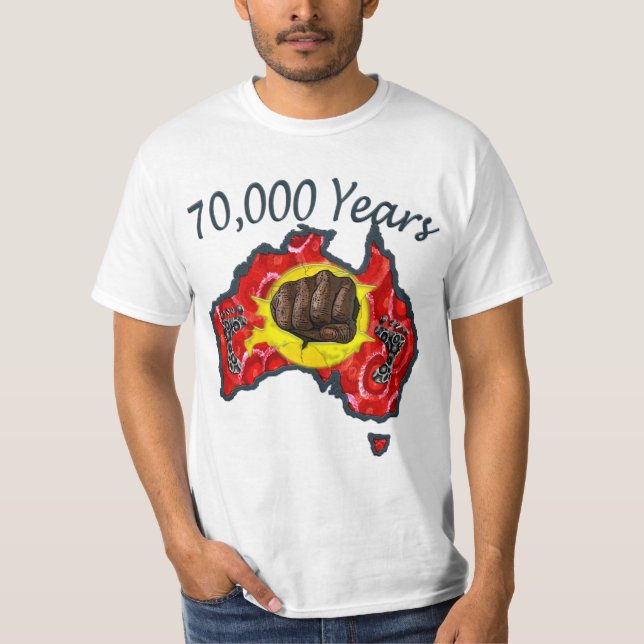 T-shirt 70 000 ans blanc (Devant)