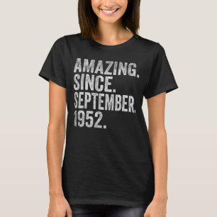 T-shirt 70 ans 70e anniversaire Extraordinaire depuis sept