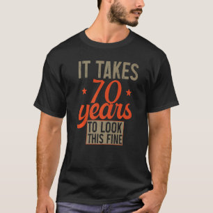 T-shirt 70 ans 70e anniversaire pour hommes et femmes