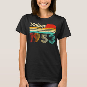 T-shirt 70 ans Anniversaire Vintage 1953 70e anniversaire