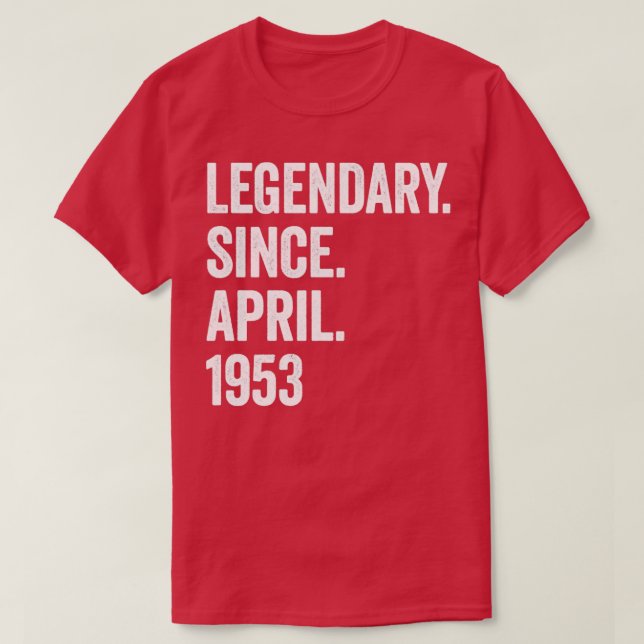 T-shirt 70 ans de légende depuis avril 1953 70e anniversai (Design devant)