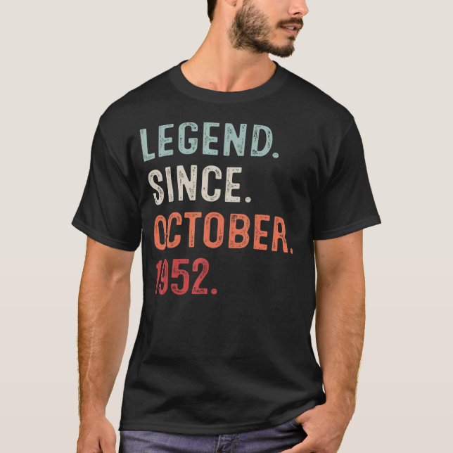 T-shirt 70 ans de légende depuis octobre 1952 70ème Annive (Devant)