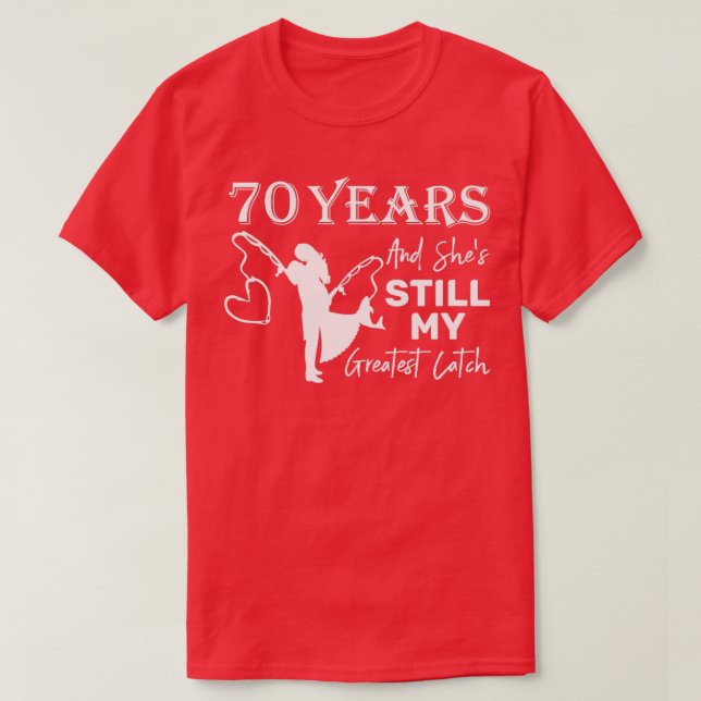 T-shirt 70 ans de plus grande capture 70e anniversaire de  (Design devant)