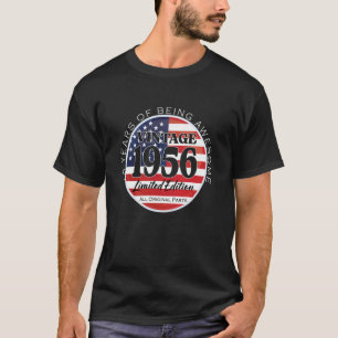 T-shirt 70 Ans Vieux 1956 Édition Limitée 70e Anniversaire