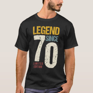 T-shirt 70 ans Vintage 1952 70e anniversaire Décoration