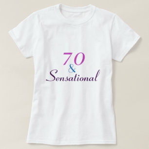 T-shirt 70 et 70e anniversaire de la sensation