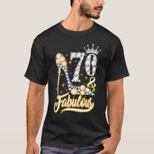 T-shirt 70 Et Fabuleux 70e anniversaire Chaussures amusant