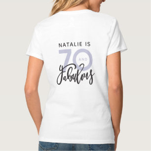 T-shirt 70 et fabuleux cadeau d'anniversaire moderne