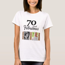 T-shirt 70 et Fabulous Gold Parties scintillant 2 Photo 70