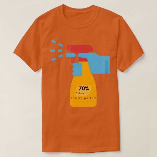 T-shirt 70 Éthanol le parfum de choix scientifique (Design devant)