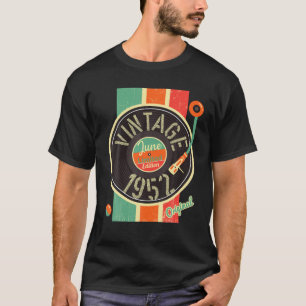 T-shirt 70 Years Birthday Man 1952 June Turntable Antique
