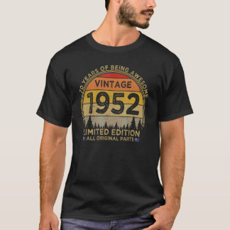 T-shirt 70e anniversaire 1952 Vintage patriotique