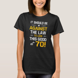 T-shirt 70e anniversaire 70 ans Anniversaire Hommes Femmes