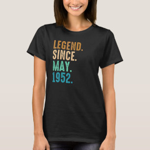 T-shirt 70e anniversaire 70 ans légende depuis mai 1952