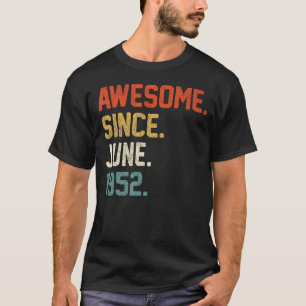 T-shirt 70e anniversaire 70 ans stupéfiant depuis juin 195