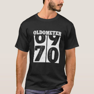 T-shirt 70E Anniversaire Cadeaux Oldometer 69-70 Hommes Fe