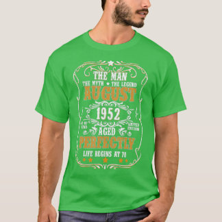 T-shirt 70e anniversaire de la légende du mythe humain Aoû
