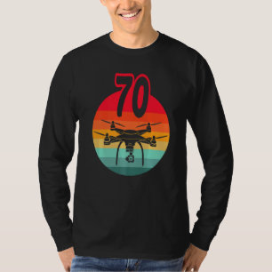 T-shirt 70e Anniversaire I Rétro Télécommande Drones Avec 