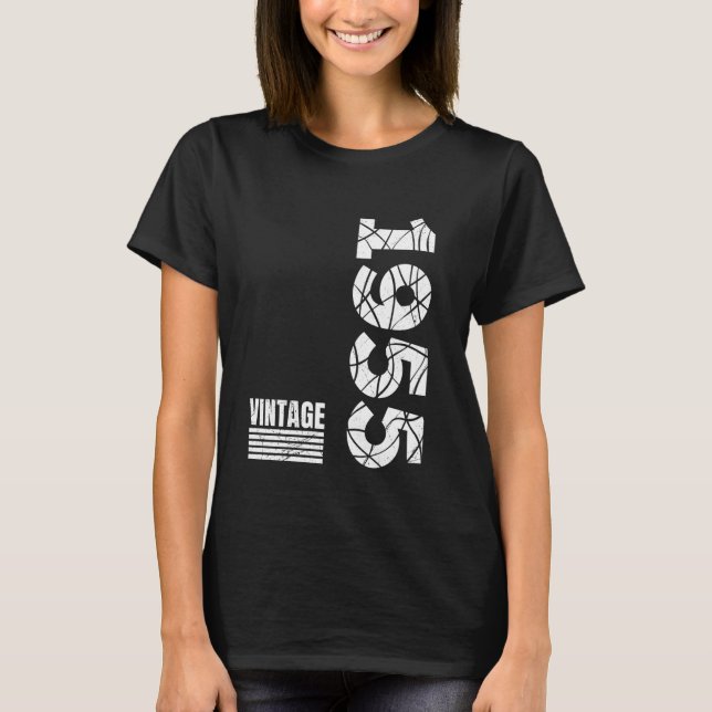T-shirt 70e anniversaire RETRO 1955 70e fête de naissance (Devant)