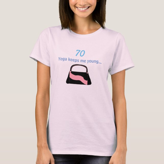 T-shirt 70e anniversaire Yoga dit (Devant)