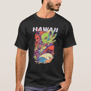 T-shirt 70er 80er Hawaiian Island Palm Beach Great Hawaii
