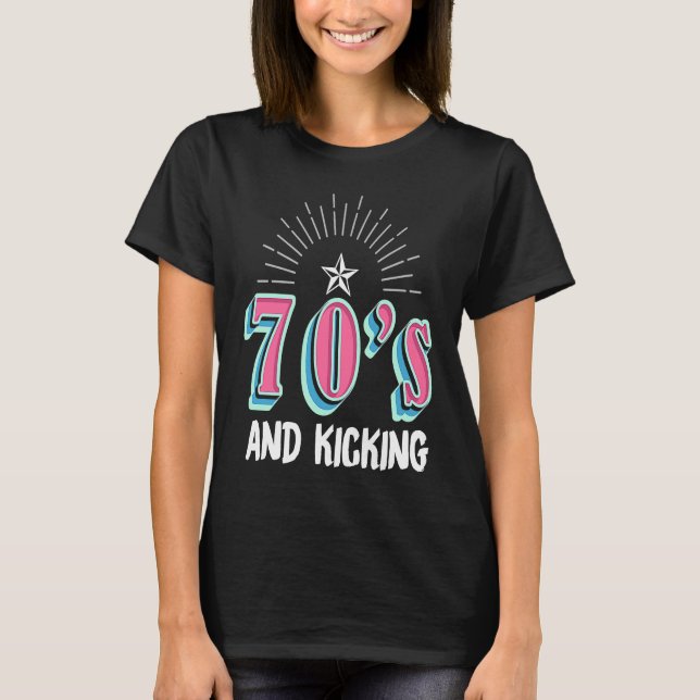 T-shirt 70s and kicking party outfit  for 70s (Devant)