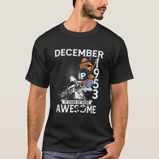 T-shirt 70Th December 1953 70 S (Devant)