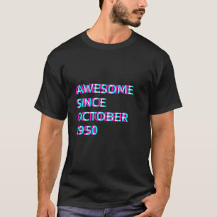 T-shirt 71E Anniversaire 71 Ans Magnifique Depuis Le 1Er O
