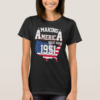 T-shirt 71e anniversaire de la grandeur de l'Amérique depu